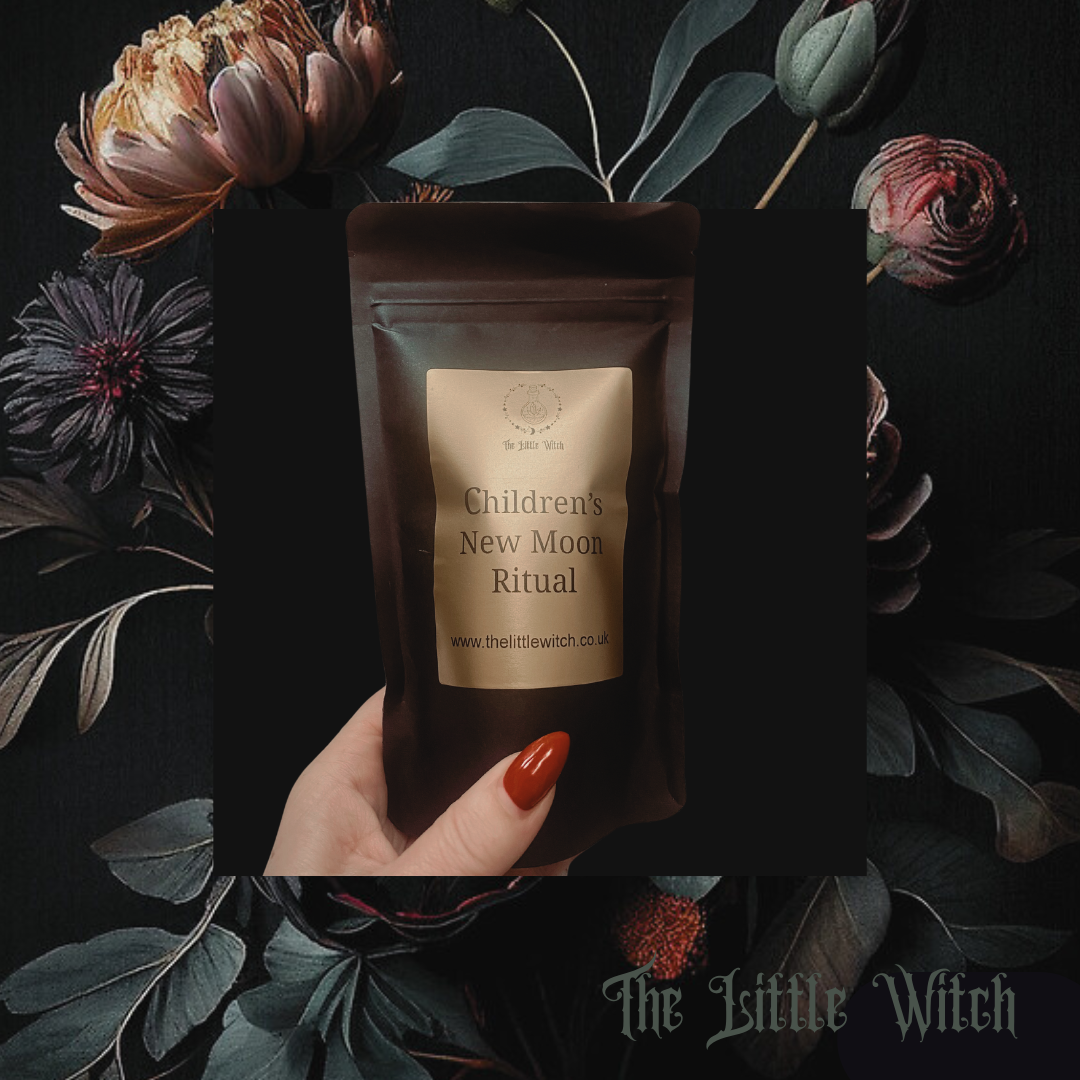 Children's New Moon rituals created by The Little WItch to gently introduce lunar rituals and intention settings to our next generation little witches!