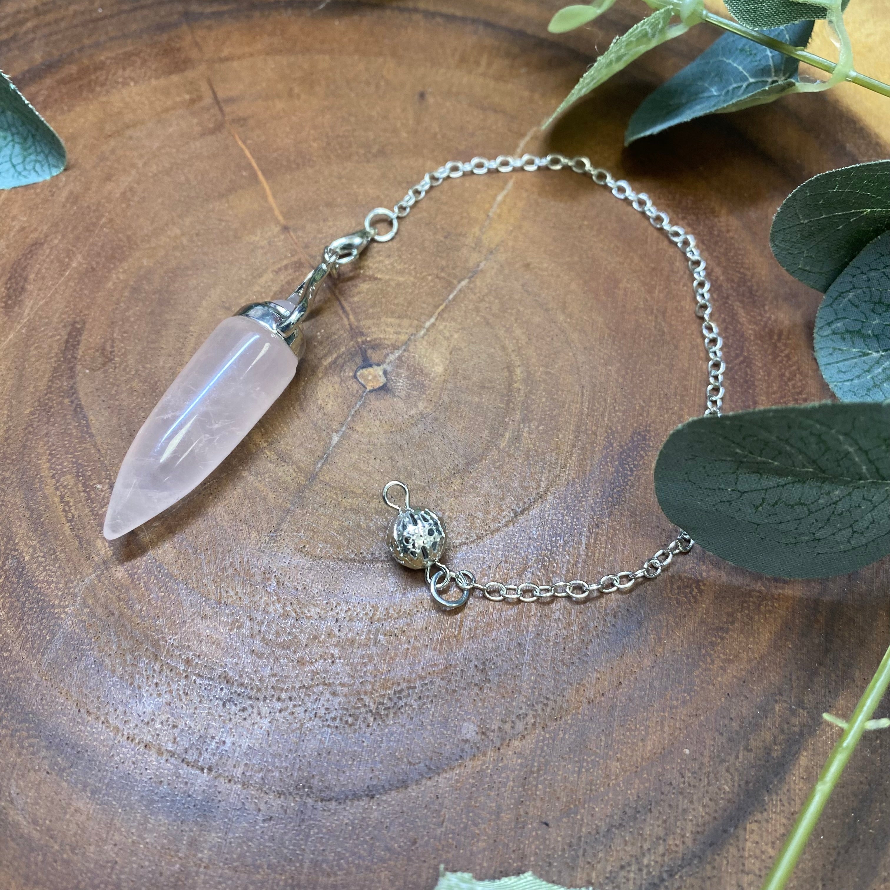Rose Quartz Cone Pendulum