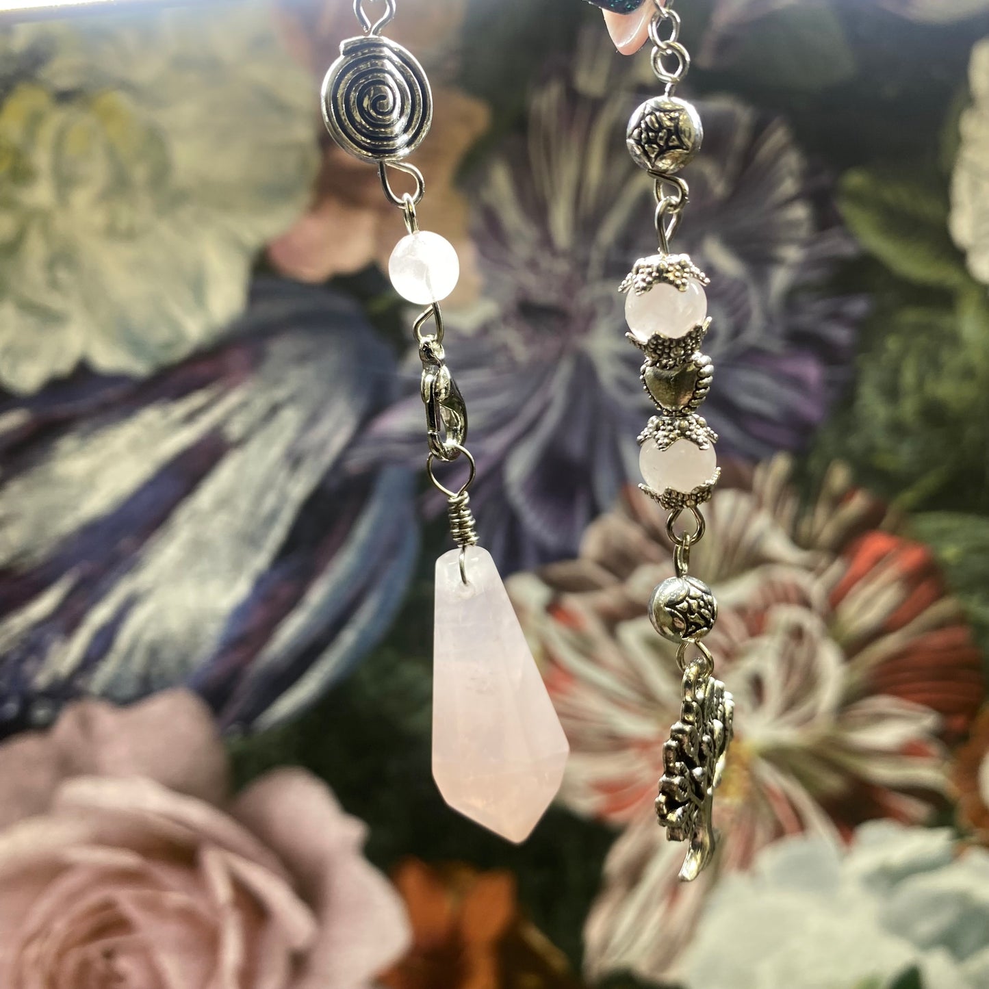 Rose Quartz Tree of Life Pendulum