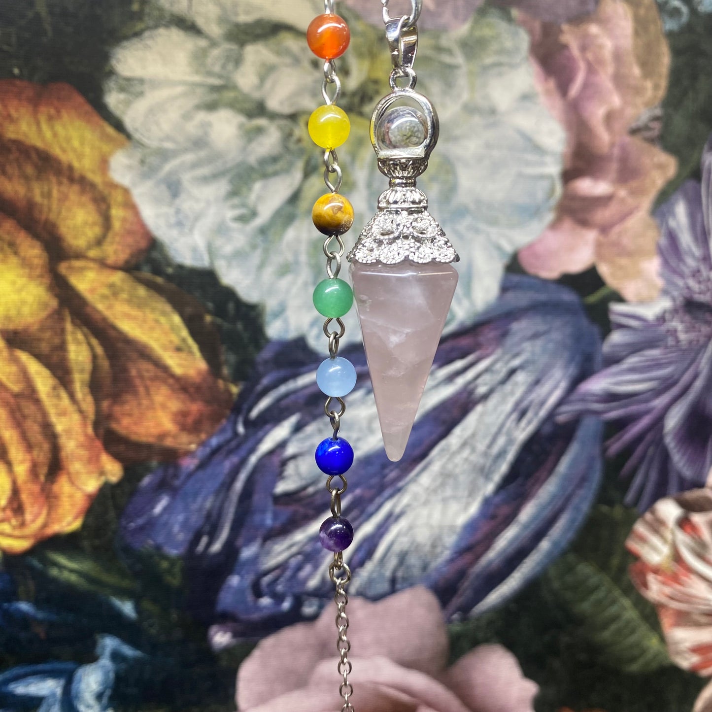 Rose Quartz Chakra Pendulum